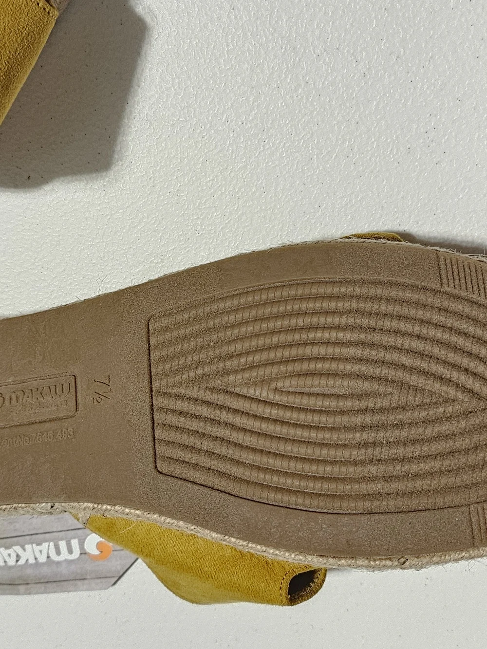 Women’s Mustard Suede Double-Buckle Slide Sandals